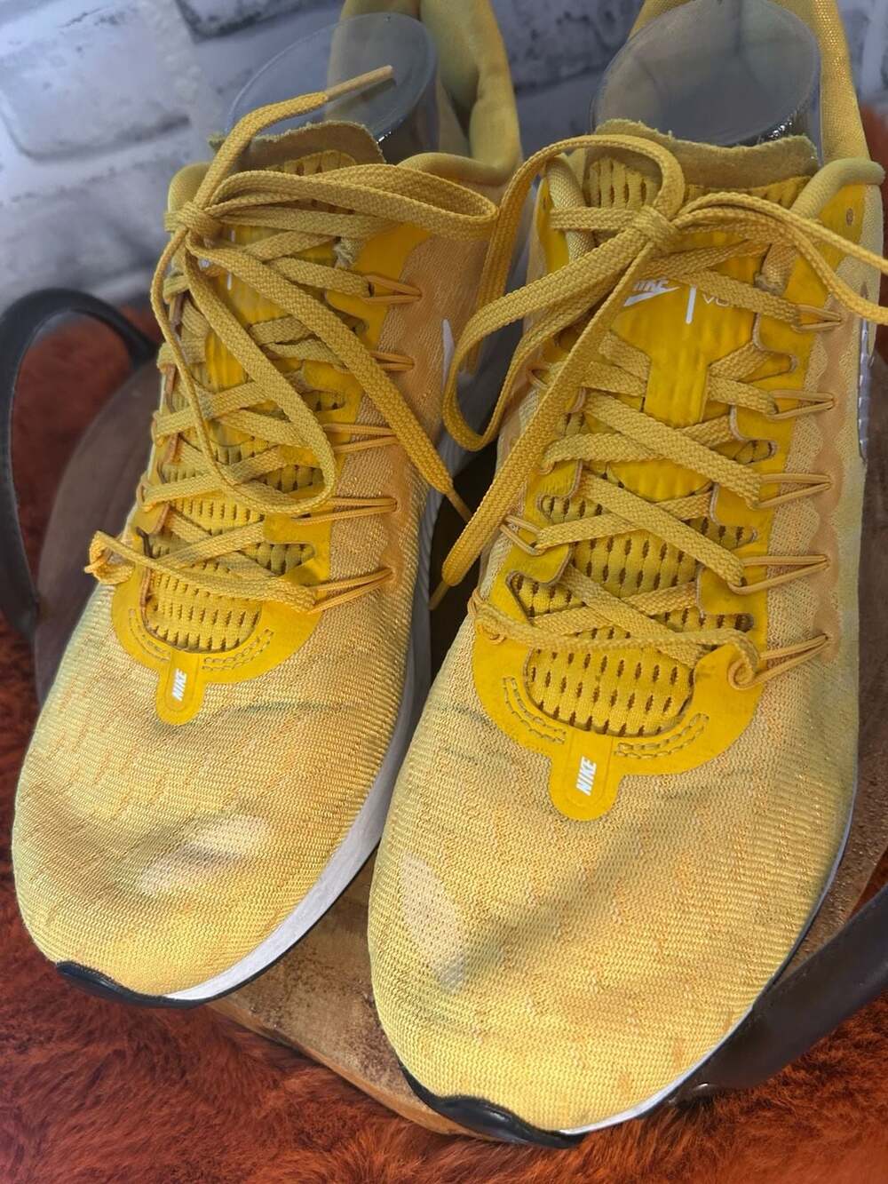 Nike Air Zoom Pegasus 36 TB Yellow and White Running Shoes - Picture 5 of 6